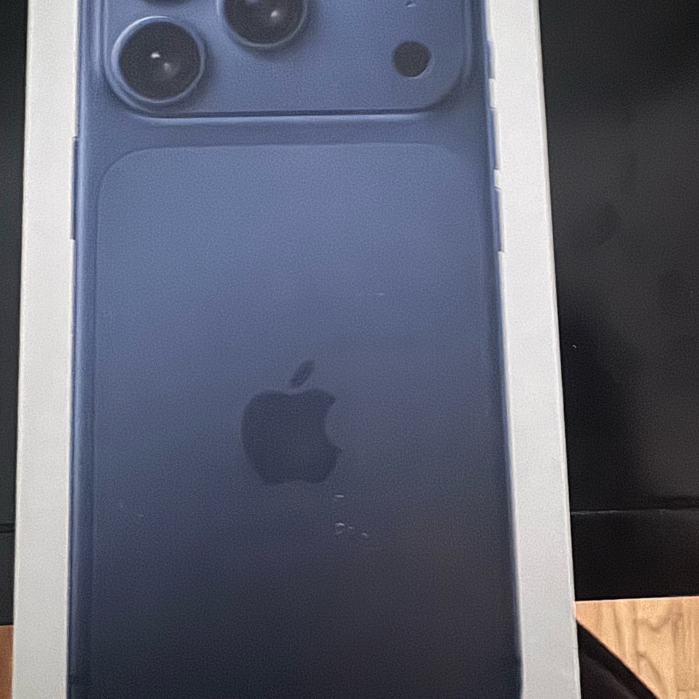 Apple Smartphone in Deep Blue